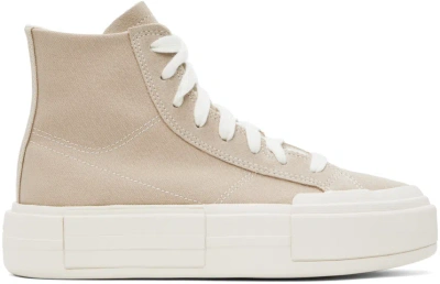 Converse Beige Chuck Taylor All Star Cruise High Top Sneakers In Nutty Granola/egret/