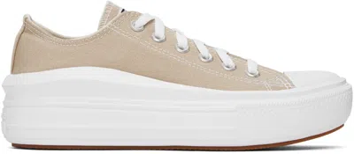 CONVERSE BEIGE CHUCK TAYLOR ALL STAR MOVE SNEAKERS