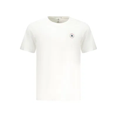 Converse Bianco Cotton Men T-shirt In White