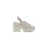Converse Bicolor Suede Leather High Heel Pumps In White