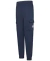 Converse Big Boys Dissected Chuck Patch Fleece Cargo Joggers In Blue