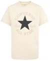 Converse Big Boys Dissected Chuck Patch Short Sleeve T-shirt In Black,egret