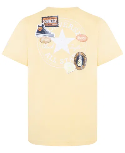 Converse Kids' Big Boys Fresh Chuck Patch T-shirt In Yellow