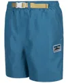 Converse Big Boys Geared Up Woven Climbing Shorts In Blue