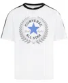 Converse Big Boys Rec Club Stripe Tee In White