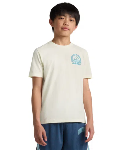 Converse Kids' Big Boys School Spirit Short Sleeve T-shirt In White