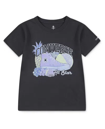 Converse Kids' Big Girls Chuck And Fruit T-shirt In Black