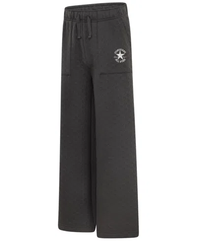 Converse Kids' Big Girls High Rise Pointelle Pants In Black
