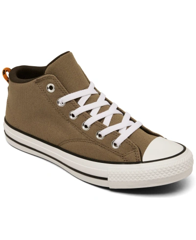 Converse Big Kids Chuck Taylor All Star Malden Street Casual Sneakers From Finish Line In Hot Tea,orange,white