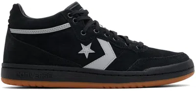 Converse Black & Gray Cons Fastbreak Pro Mid Top Sneakers In Black/grey Area/gum