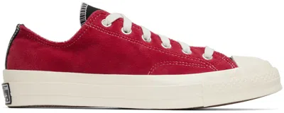 Converse Black & Red Chuck 70 Ox Sneakers In Black/red/egret
