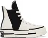 Converse Black & White Chuck 70 Plus Sneakers In Egret/black/egret