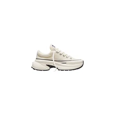 Converse Black And White Textile Chunky Sneakers In Neutral