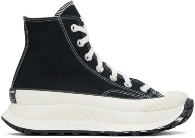 Converse Black Run Star Legacy Cx Sneakers In Black_egret_white