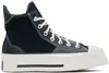 Converse Gender Inclusive Chuck 70 De Luxe Square Toe Platform High Top Sneaker In Black