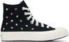 Converse Black Chuck 70 Embroidered Strawberries Sneakers