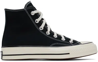 Converse Black Chuck 70 High Top Sneakers In Black/black/egret