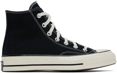 Converse Black Chuck 70 High Top Trainers In Black/black/egret