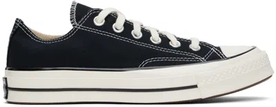 CONVERSE BLACK CHUCK 70 LOW TOP SNEAKERS