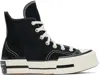 Converse Round Head And High Top Lace-up Casual Sneakers In Black/egret/black