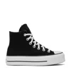 Converse Black Chuck Taylor All Star Platform High-top Sneakers In Black