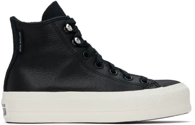 CONVERSE BLACK CHUCK TAYLOR ALL STAR LIFT PLATFORM SNEAKERS