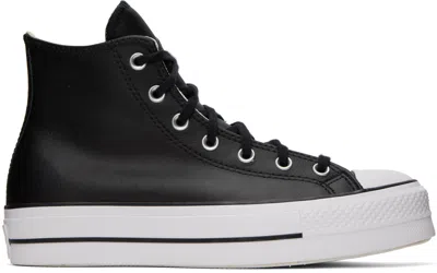 Converse Black Chuck Taylor All Star Lift Sneakers In Black/black