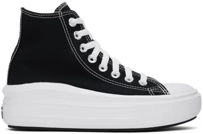 Converse Black Chuck Taylor All Star Move High Top Sneakers In Black/natural Ivory/
