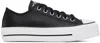 Converse Lift Low Upper Board Shoes In Black/black/white