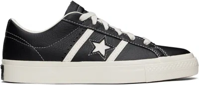 Converse Black Cons One Star Academy Pro Sneakers In Black/egret/egret