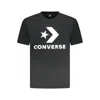 Converse Alphabet Logo Printing Round Neck Short Sleeve Black