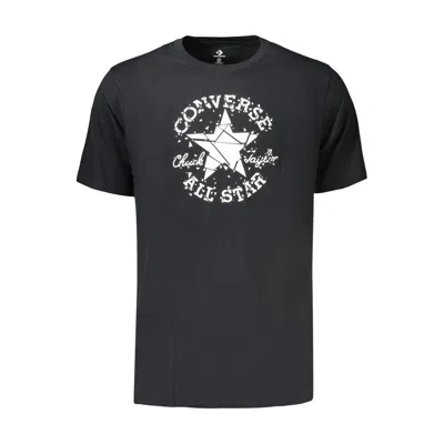 Converse Black Cotton Men's T-shirt In Multi
