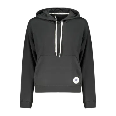 Converse Black Cotton Sweatshirt In Gray