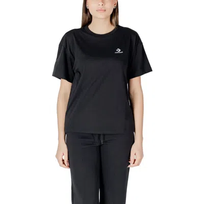 Converse Cotton Tops & Women's T-shirt In Black