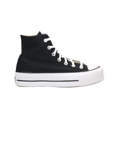 Converse Chuck Taylor All Star Lift Platform Canvas Sneakers In Black