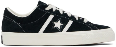 Converse Black One Star Academy Pro Suede Low Top Sneakers In Neutrals