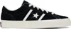 Converse Black One Star Academy Pro Suede Low Top Sneakers In Black/egret/egret