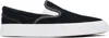 Converse Suede Strapless Casual Sneakers In Black/white/white