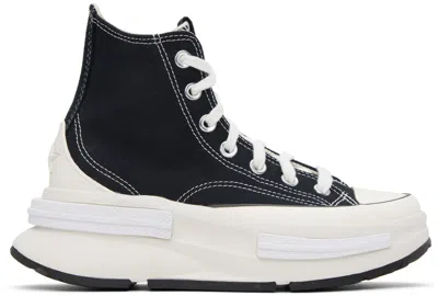 Converse Black Run Star Legacy Cx High Top Sneakers In Black/egret/white