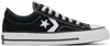 Converse All Star Canvas Star Player 76 Low Top Sneakers With Contras In Black