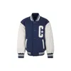 Converse Blue Bomber Jacket For Boy With Logo In Blue