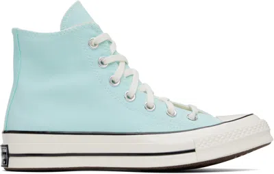 Converse Blue Chuck 70 High Top Sneakers In Polar Beam/egret/bla