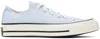 Converse Front Strapped Low Upper Board Shoes In Cloudy Daze/egret/bl