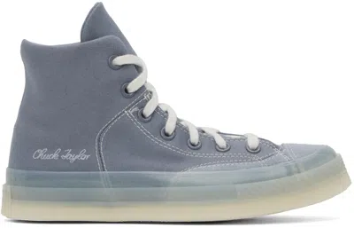 Converse Blue Chuck 70 Marquis High Sneakers In Lunar Grey