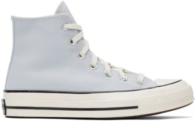 Converse Blue Chuck 70 Vintage Sneakers In Ghosted/egret/black