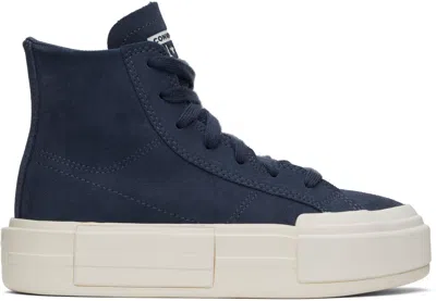 Converse Blue Chuck Taylor All Star Cruise Suede High Top Sneakers In Dark Waters/egret/bl