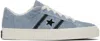 Converse Blue Cons One Star Academy Pro Suede Sneakers In Blue/egret/blk