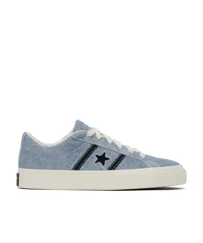Converse Blue Cons One Star Academy Pro Suede Sneakers In Blue/egret/blk