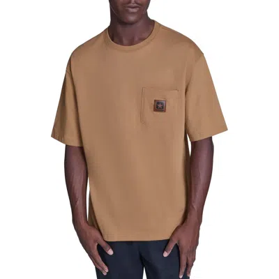 Converse Box Patch Tee In Brown