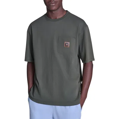 Converse Box Patch Tee In Gray